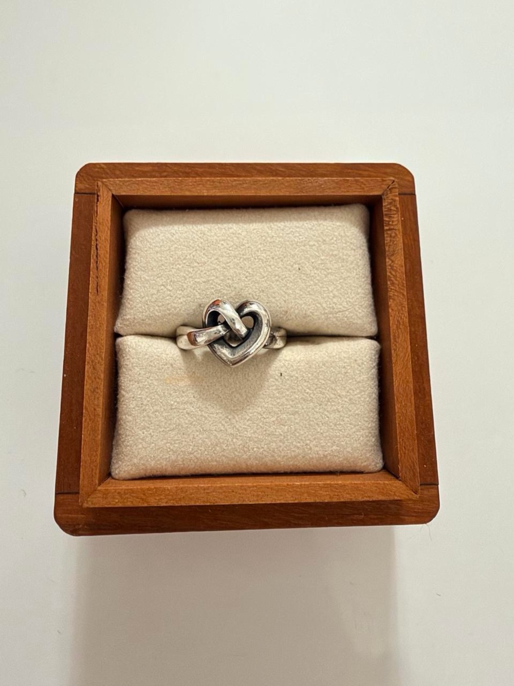 RETIRED James Avery Heart Knot Ring size 5